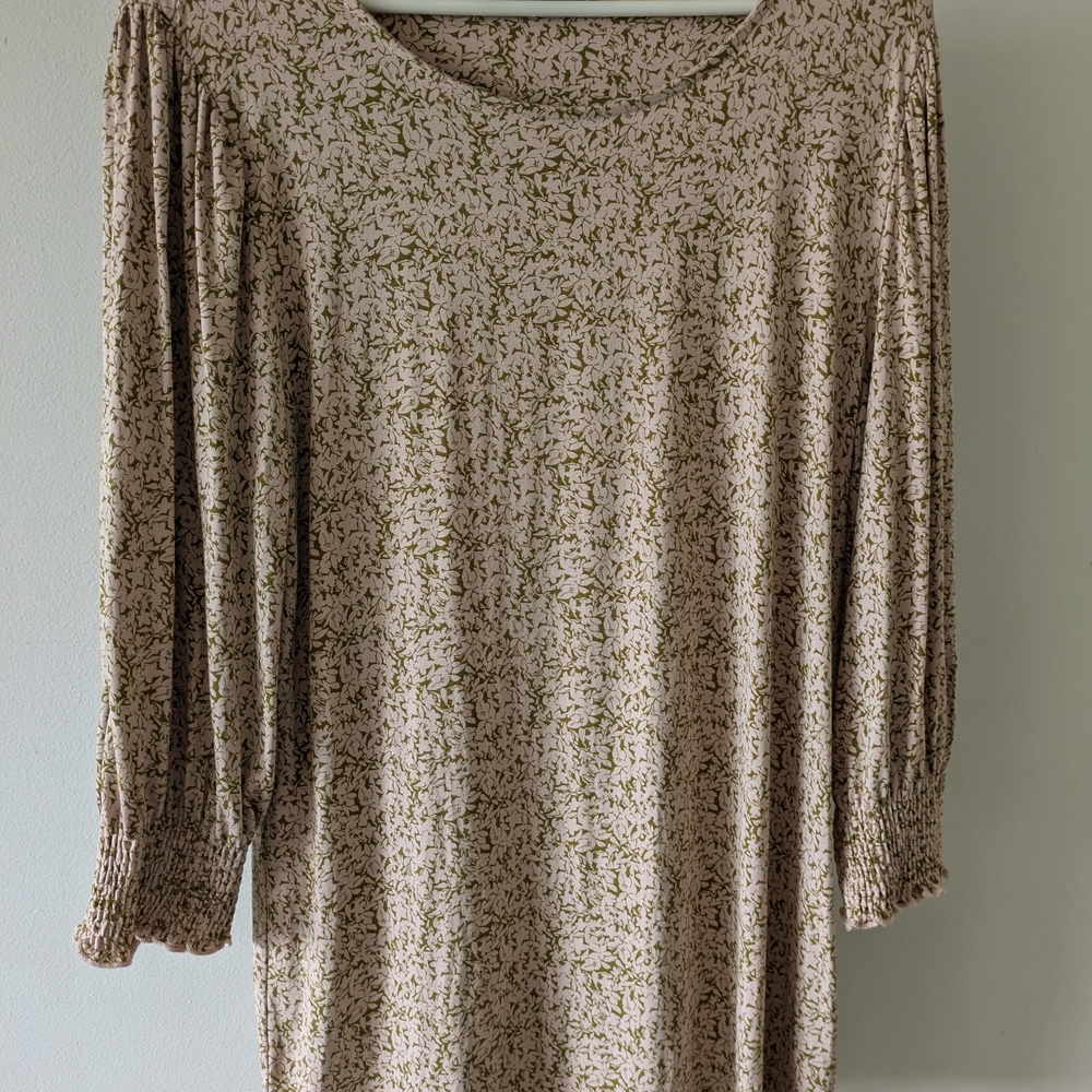 6 For $20 Yest Boho Floral Tunic Top with 3/4 Sleeves Size 6